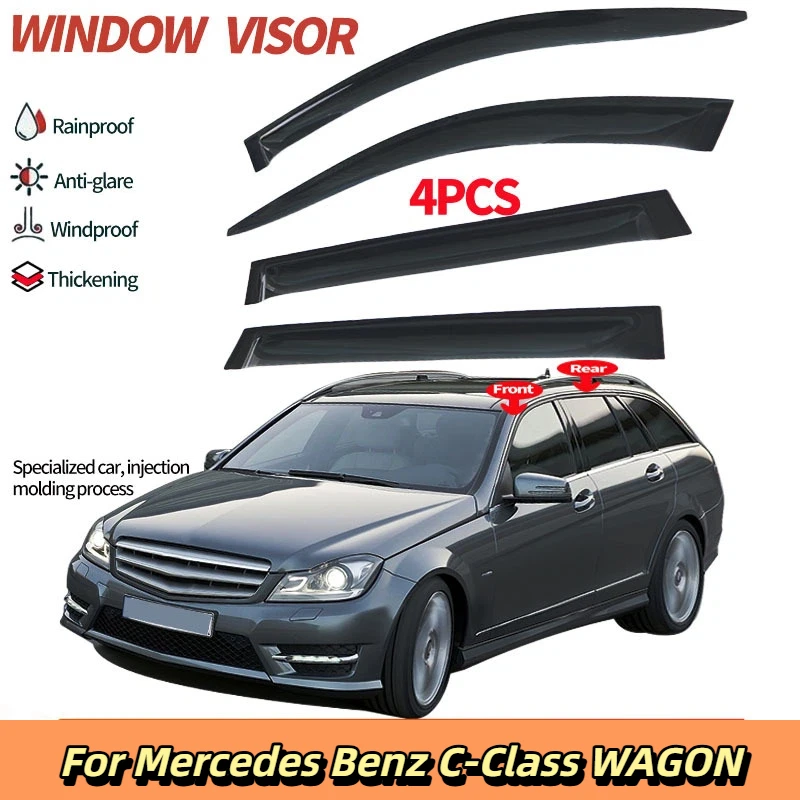 

For Mercedes Benz C-Class 07-14 Standard Axle Travel Edition Window Rain and Rain Shield Benz C WAGON Window Supervisor