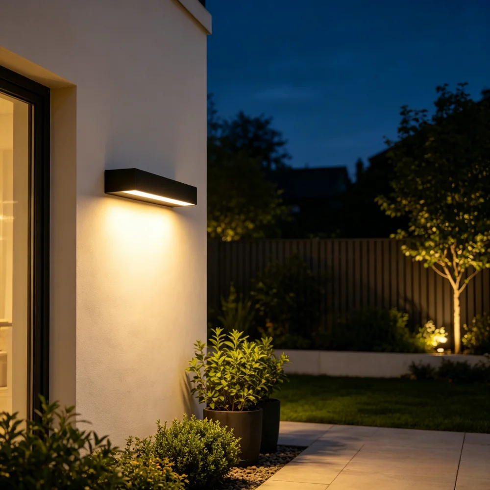 Long Strip Wall Lamp IP65 Waterproof Aluminium Wall Light Courtyard Wall Storefront Entrance Advertising Sign Lighting Fixtures