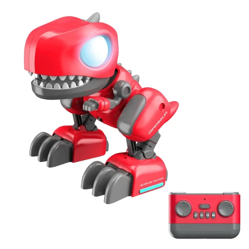 DIY Dinosaur toy Music dance drift Science and educational toys for children LED lighting dinosaur simulates sound Boy gift