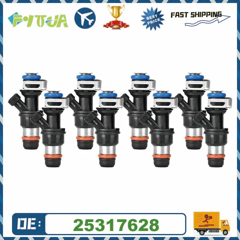 

8pcs Fuel injector 25317628 For Chevy Silverado GMC 4.8L 5.3L 6.0L 1999-2007 25320287 17113698 25323974 25343789