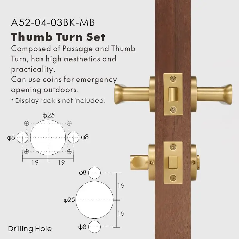 Nurlin Messing Plat Antiek Brons Mat Goud Zwart Binnendeur Hendel Passage Privacy Badkamer Slot Comfortabele Touch