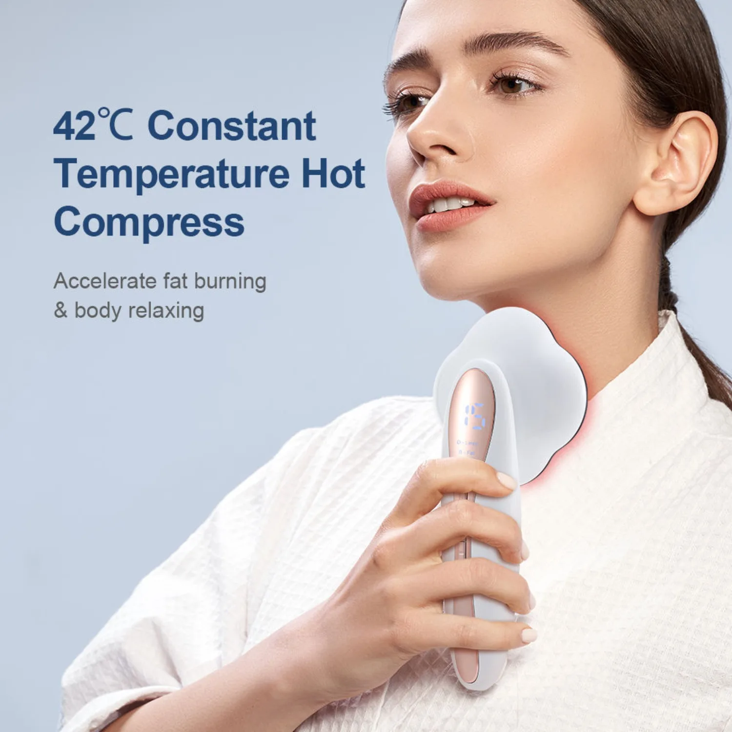 أداة تجميل لتشكيل الجسم اللاسلكية لحرق الدهون مع ضوء أحمر ومدلك درجة حرارة ثابتة لشد الجلد وحرق الدهون #2