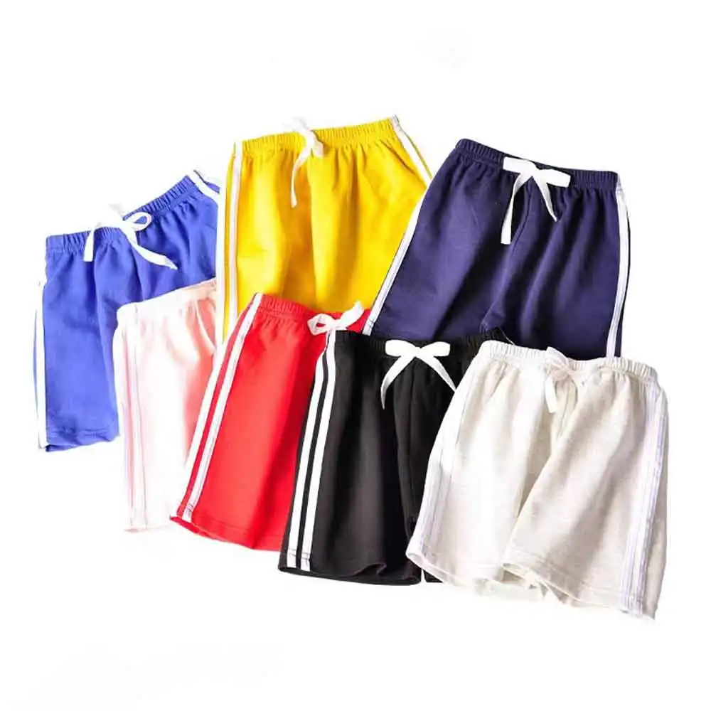 Baby Girls Boys Short Pants Kids Candy Color Shorts Teenagers Beach Trousers 2025 Summer 2 To 12Yrs Children's Clothing Casual