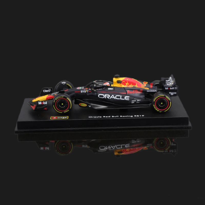 Bburago 1:43 2023 F1 Dust Cover Version Red Bull RB19 Alloy Car Formula Racing Diecast Model Toy Collection Gifts Verstappen