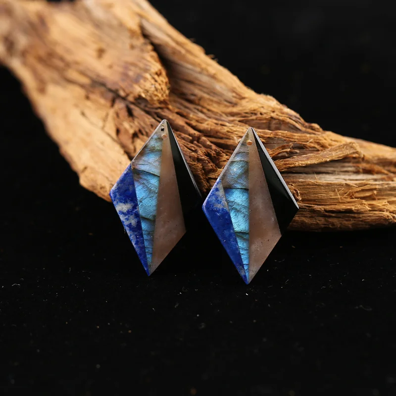 B&F Material combination Earring Beads for Jewelry Making, Handmade Natural stones beads, Stones for jewelry Making Supplies