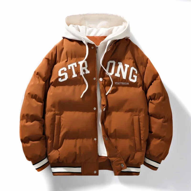 

Padding Thermal Coat Plus Size Male Warm New Winter Men's Parkas Thick Warm Jackets Multi-Pockets Casual Hooded Windbreaker