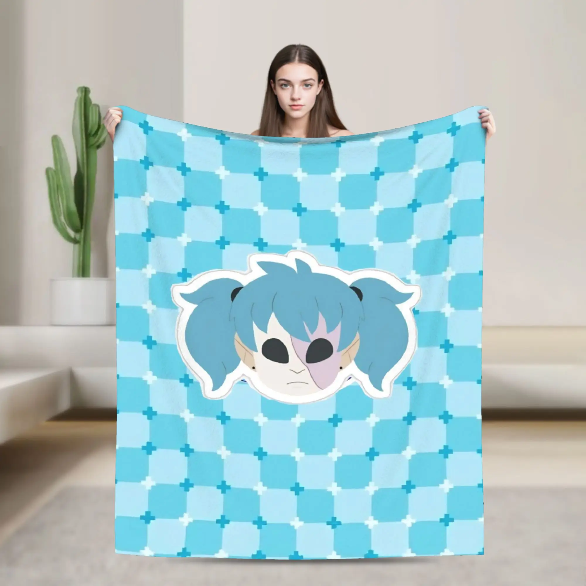 Sally Face Horro Game Blankets Velvet Textile Decor  Breathable Super Soft Throw Blankets for Home Office Bedspreads