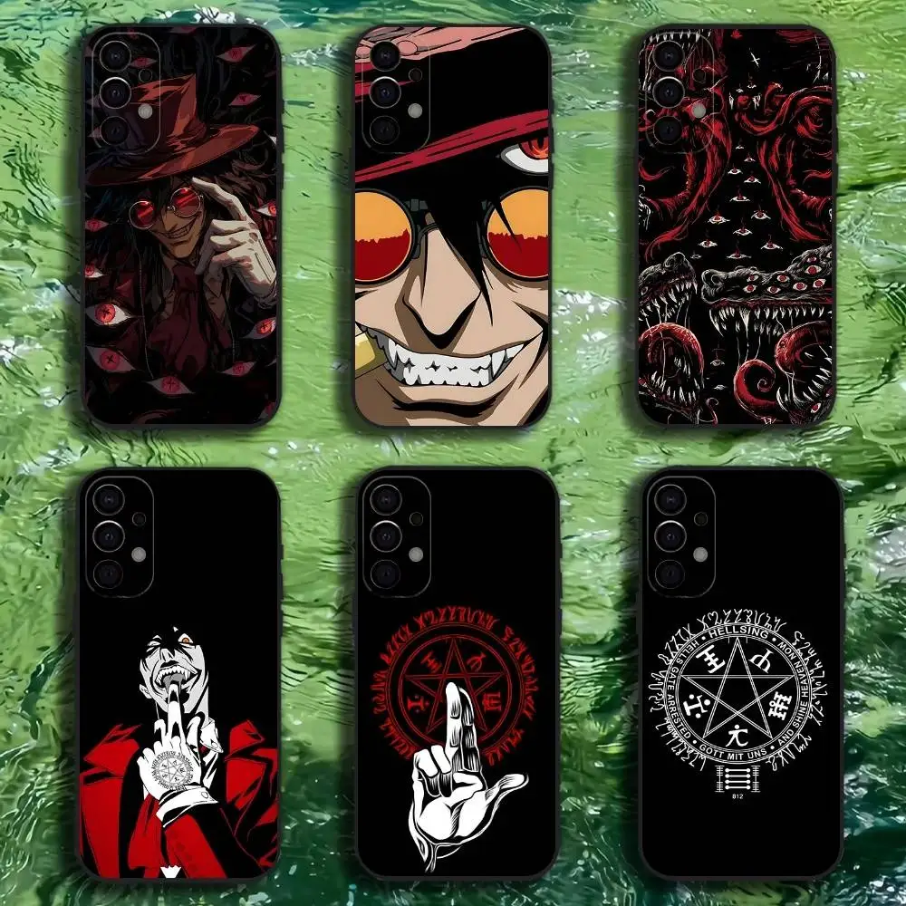 

Comics H-HELLSING Phone Case For Samsung S25,S24,S21,S22,S23,S30,Ultra,S20,Plus,Fe,Lite,Note,10,9,5G Black Cover