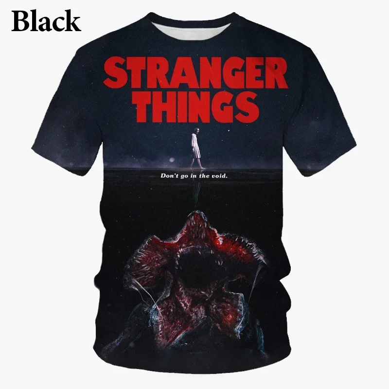 Hot Science Fiction Horror Movie TV 3D Printed T-shirt Men's and Women's Summer Casual Crewneck Oversized Fashion T-shirtt