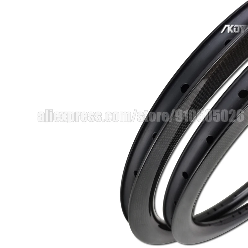 20 Inch Bike Rims Carbon 38mm Depth x 25mm Width Bicycle Rim 20 451 1-3/8 Rim/ V Brake Clincher 28 Holes Wheel 451 BMX Racing