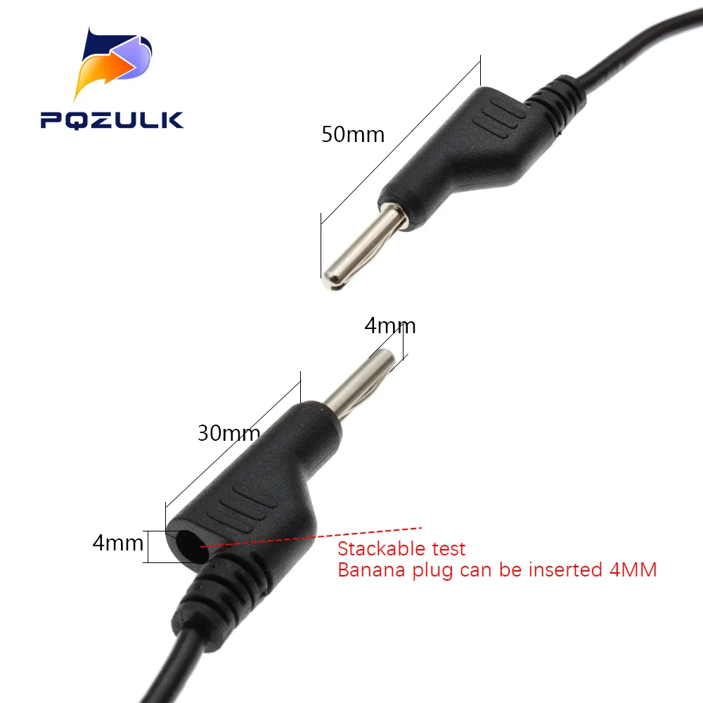 5 pz doppia estremità impilabile 4MM spina a Banana maschio Jack ad alta tensione cavo di prova multimetro cavo di prova 1M Jack a Banana