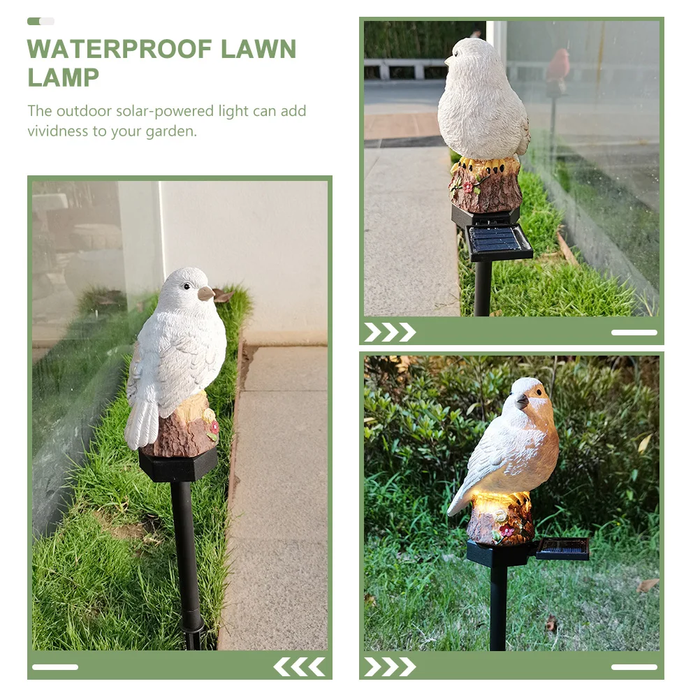 

Solar Seabird Resin Outdoor Lights Panels for Garden Driveway Patio Lawn Decoration High Performance Automatic Night Lighting