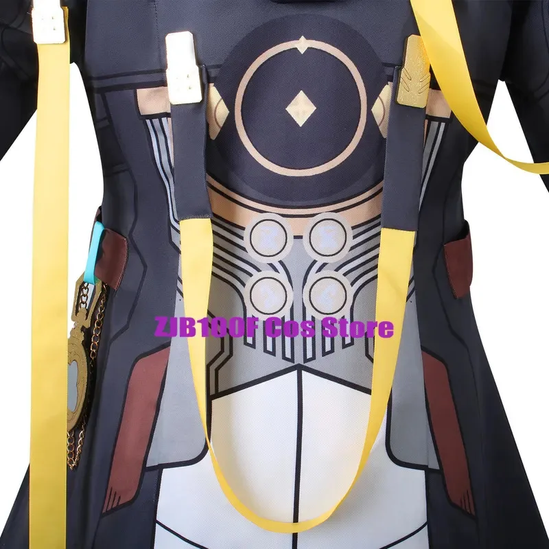 

CyTrailblazer Stelle Cosplay Game Honkai Star Rail Costume Caelus Uniform Wig Prop Halloween Party Clothes Suit for Woman Man