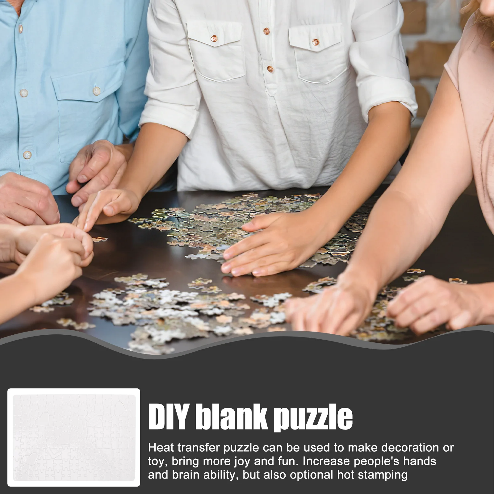 

1 Set Of Love Puzzle Blank Sublimation Jigsaw Heat Transfer Diy Craft For Weddings Birthdays Classroom Activities Thermal Puzzle