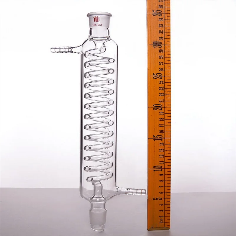 SYNTHWARE Grignard snake condenser, GRAHAM, Joint 14/20 19/22 24/40 29/42, Effective length 120mm-500mm, Borosilicate glass, C14