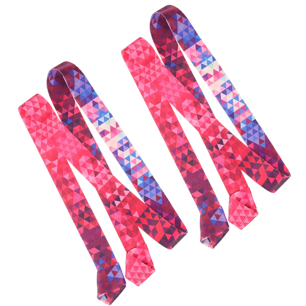 

2pcs Roller Skate Leash Yoga Mat Carry Strap Fitness Resistance Cotton Adjustable Loop Durability Camping Storage Fixing