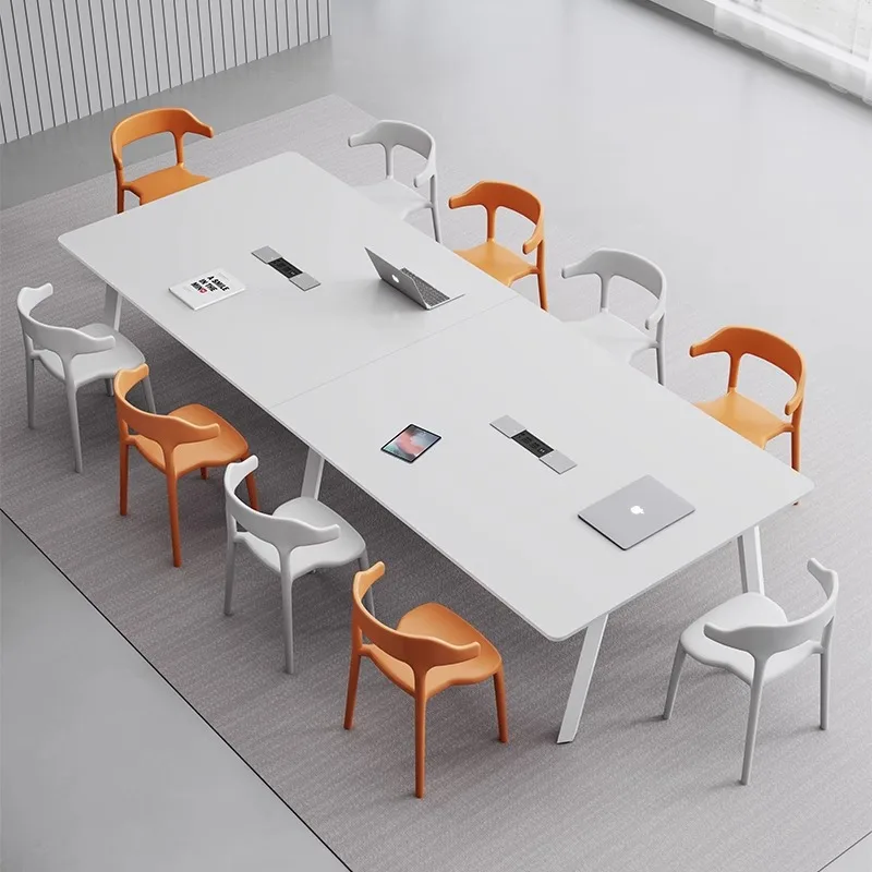 Conference Table Small Negotiation Training Table Long Desk Long Simple Modern Conference Room  And Chair Combination