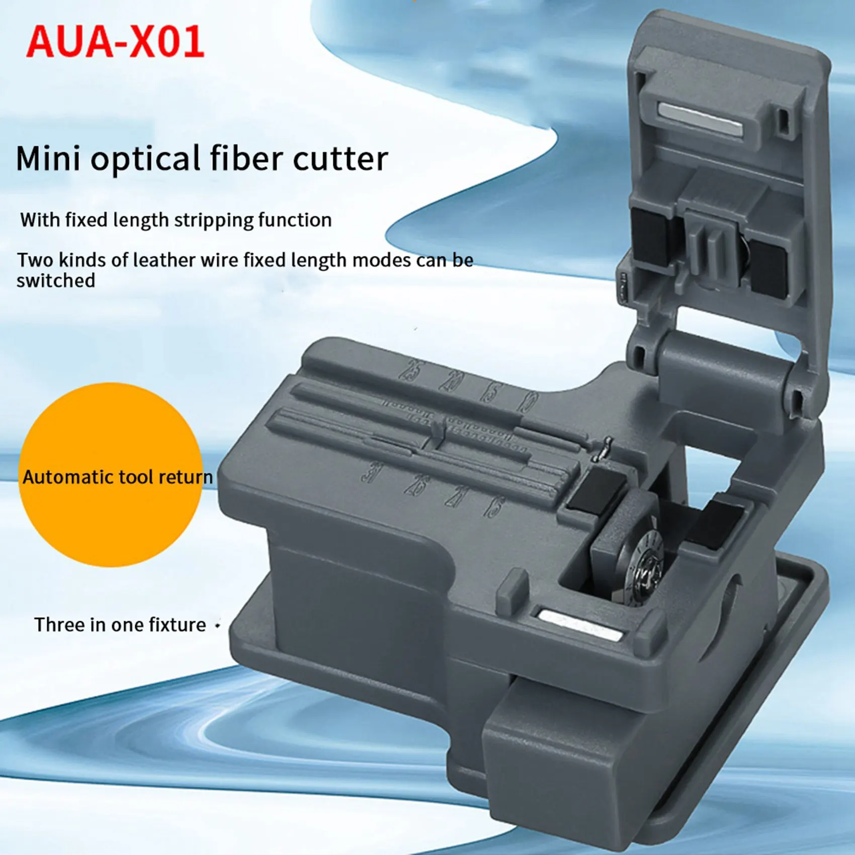 

A76X-2 шт. AUA-X01 FTTH MINI скалыватель оптического волокна ABS небольшой высокоточный резак для оптоволокна кабель инструмент для резки холодного соединения
