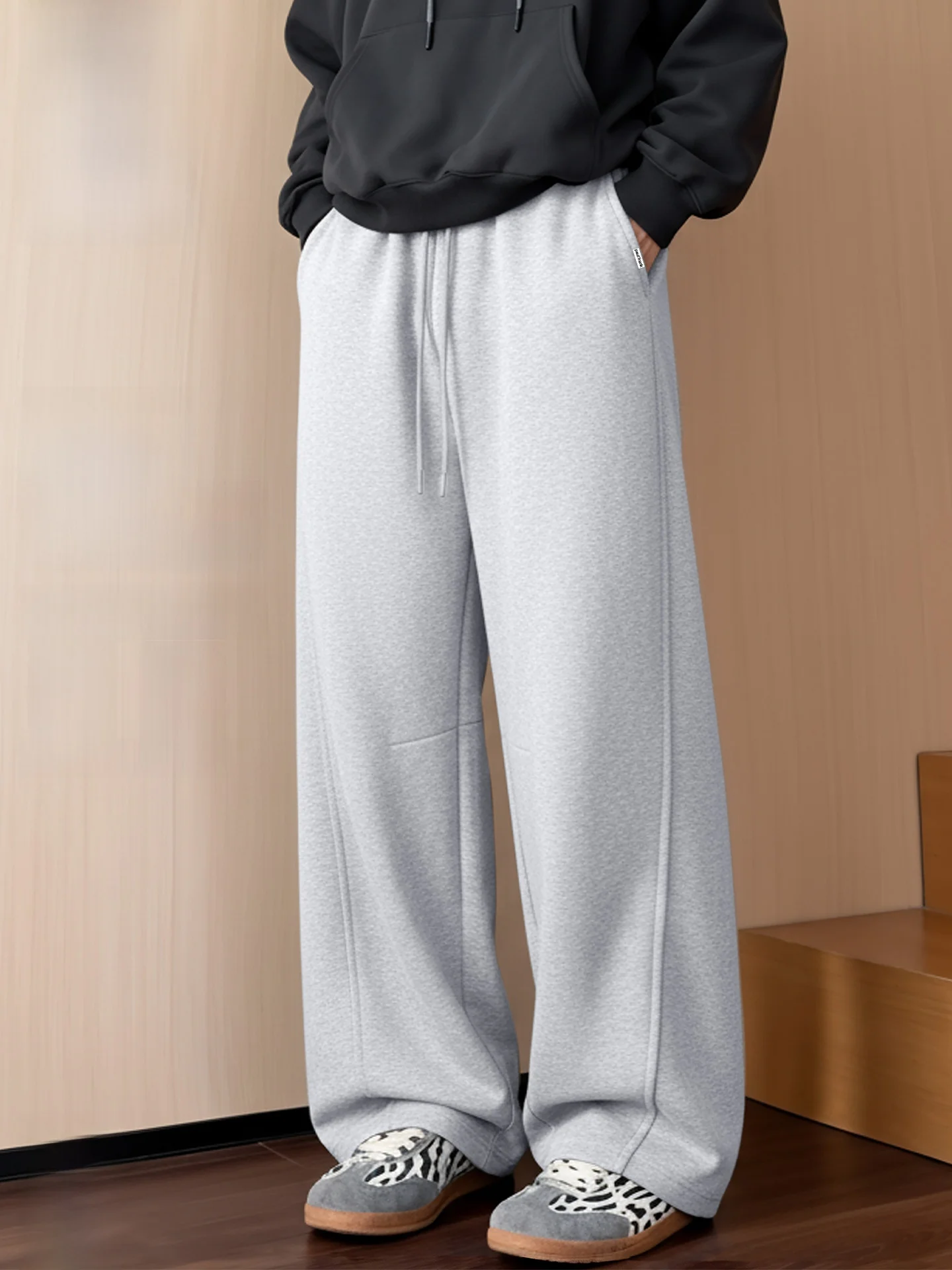 

Мужские спортивные брюки American Sle: Новинка Весны, повседневные, свободного кроя, с эластичным поясом, из полиэстера, для похудения