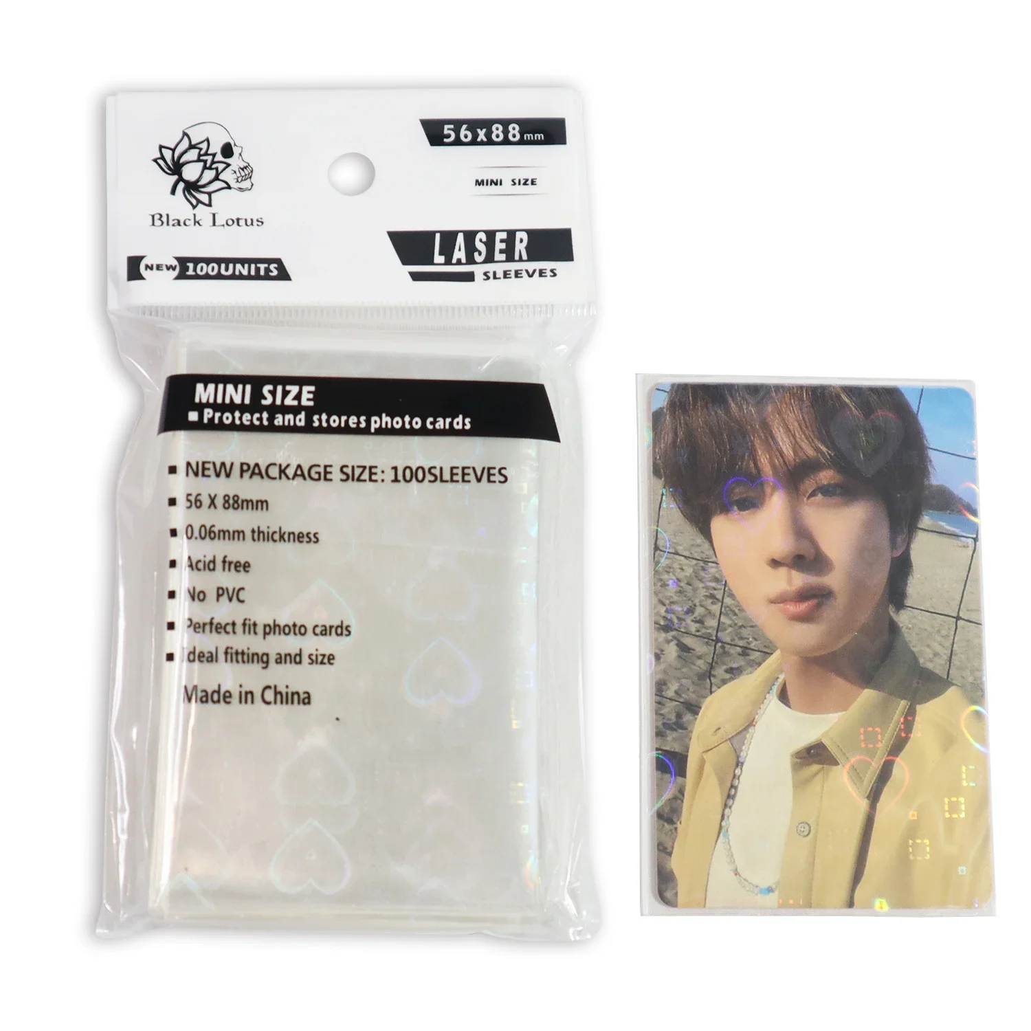 rounded card sleeves CURV - STANDARD 100 Corner Cut Card Sleeves 100 Holographic Sleeves Trading Card