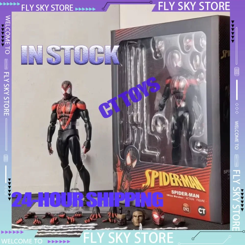 

15CM Ct Toys 092 Spiderman Figure Miles Morales Spider Man Across The Spider-Verse Shf Action Figures Figurine Kids Toys Gifts