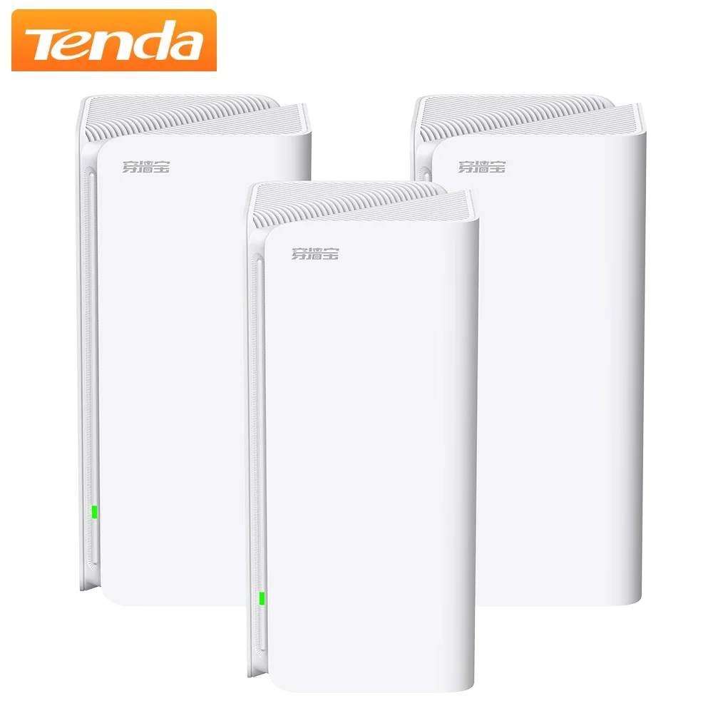 Tenda WiFi 6 Router Home Wi-Fi Mesh System Dual-Band 7,300 Sq.ft Coverage 200+ Devices Speeds Up to (AX5400) 5.4Gbps EM15 Pro