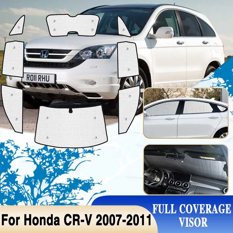 

Аксессуары для Honda CR V Φ CRV 2007 2008 2009 2010, автомобильное полное покрытие, солнцезащитные очки, ветровое стекло, крутой козырек, автомобильные аксессуары