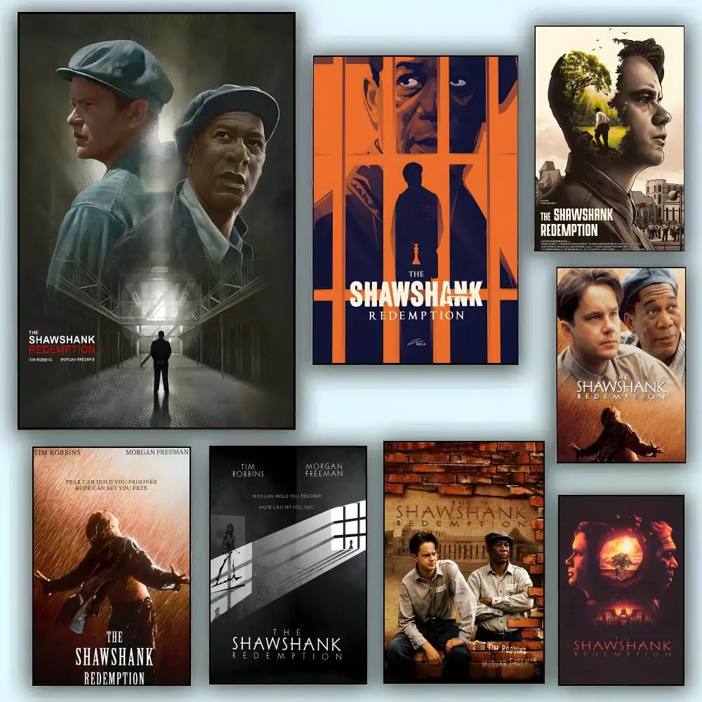 Movie T-The Shawshank Redemption Poster Aesthetic Wall Art Canvas Poster Room Decoration Items Bedroom Decor