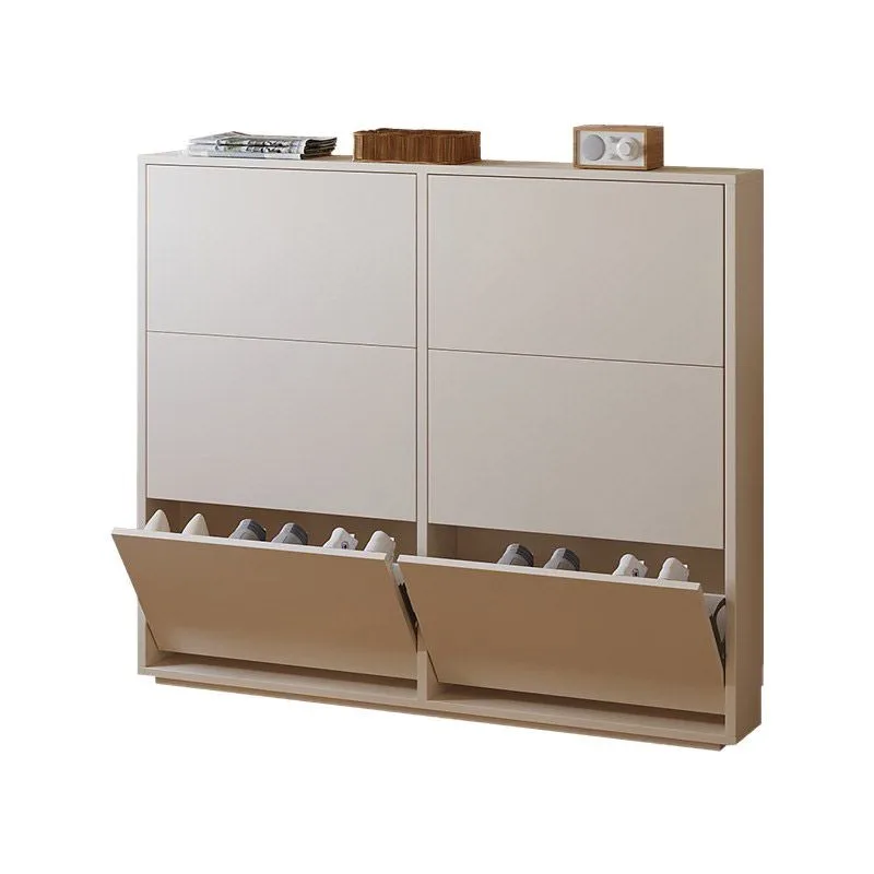 

Integrated shoe cabinet household door corridor solid wood tipping bucket