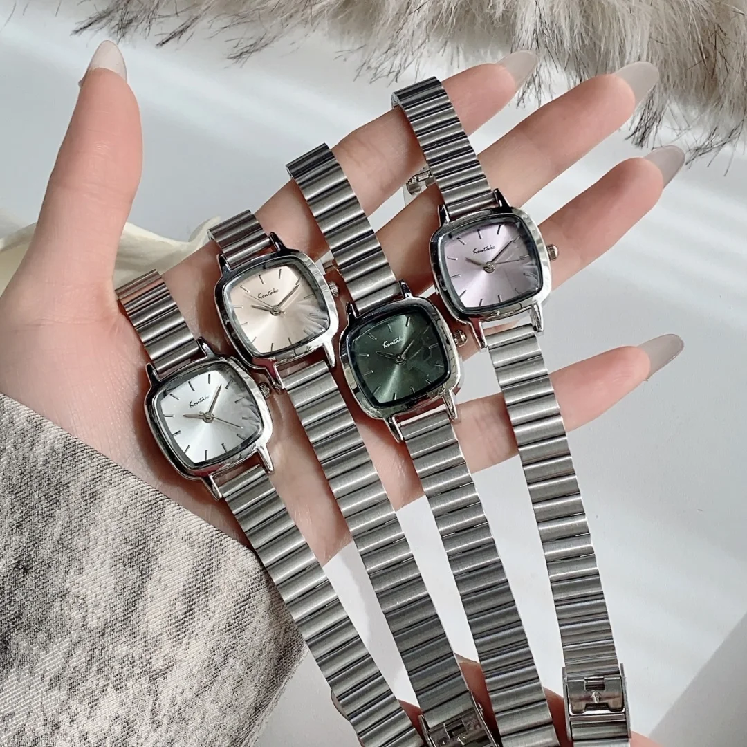 

Casual Square Women's Watches Ladies Quartz Wristwatch Silver Stainless Steel bracelet clock Women Watch Relogio Feminino