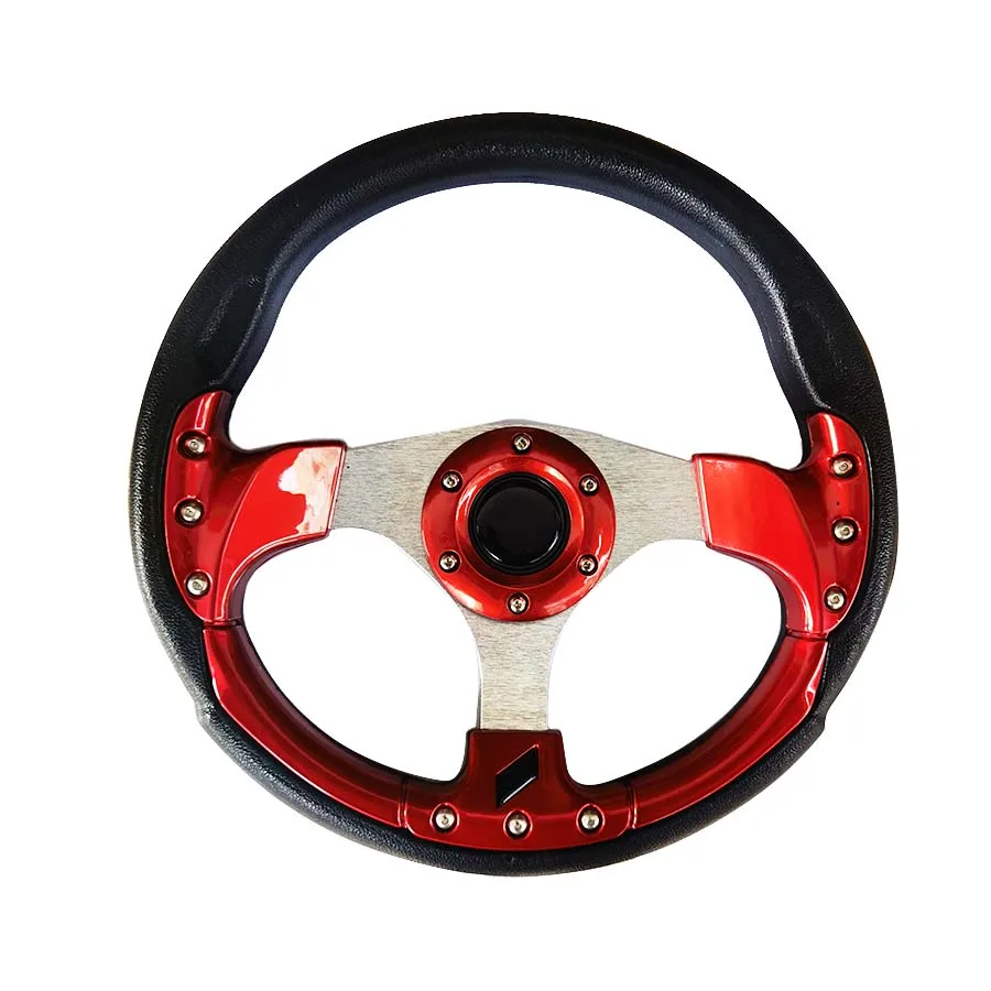 Car Sport Steering Wheel Racing Type High Quality Universal 12.4 Inches 315MM Aluminum PU 4Color D Styling FOR Go kart,UTV ATV