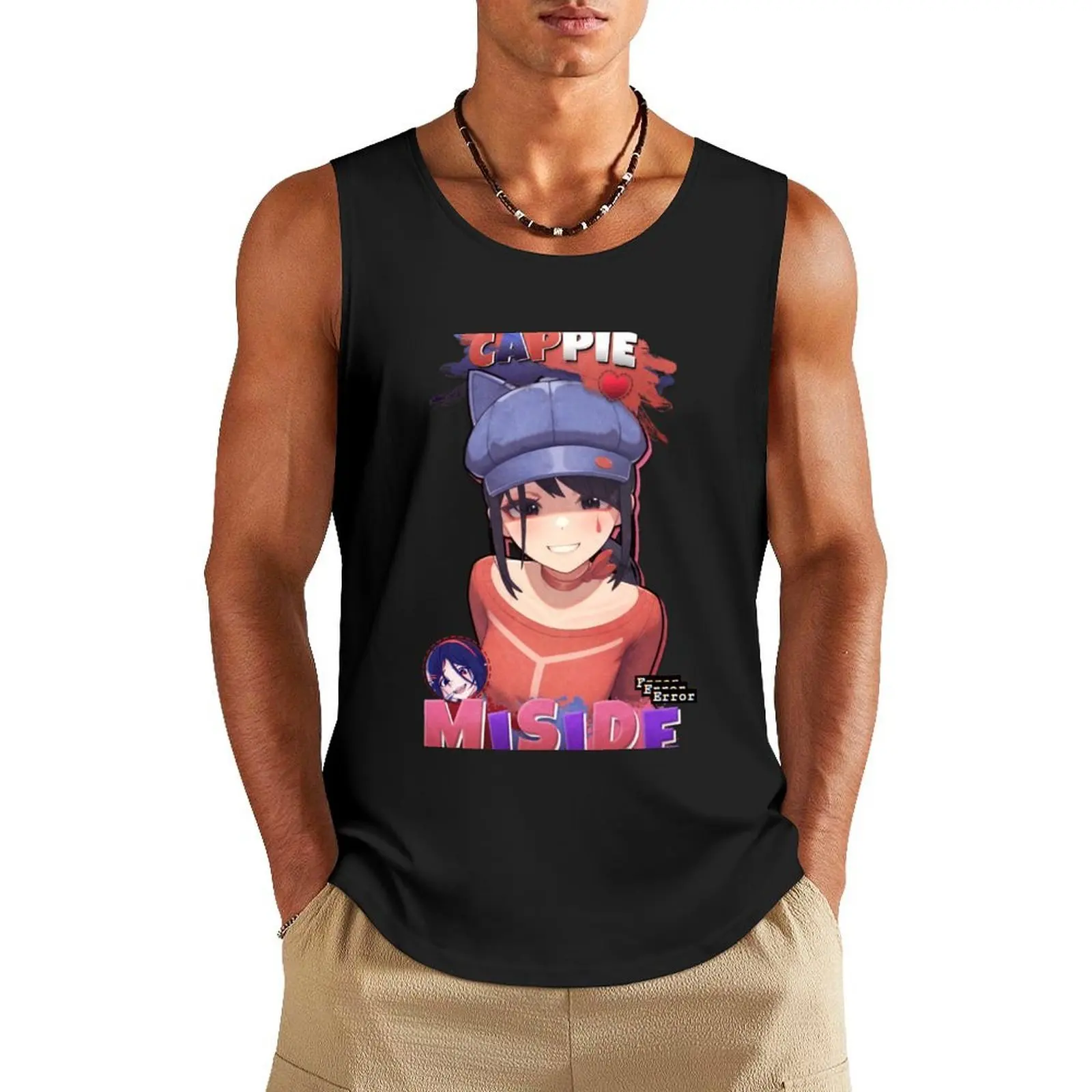 

Miside - Cool Mita Cappie Tank Top summer clothes man 2025 summer cute tops cool things