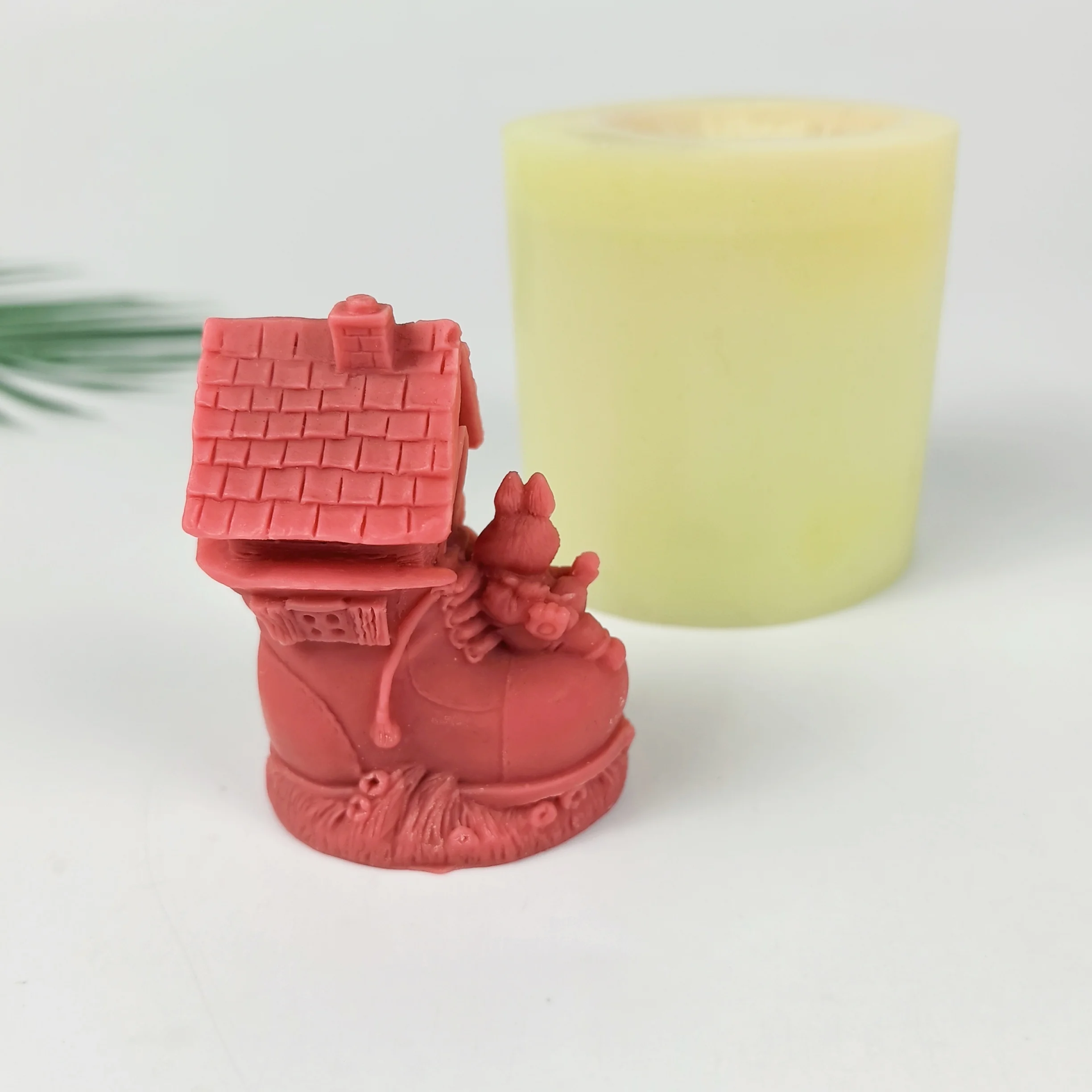 

3D Animals Mold Easter Egg Bunny, House Moulds Silicone Candle Soap Molds Resin Wedding Birthday Candles Handmade DW1087