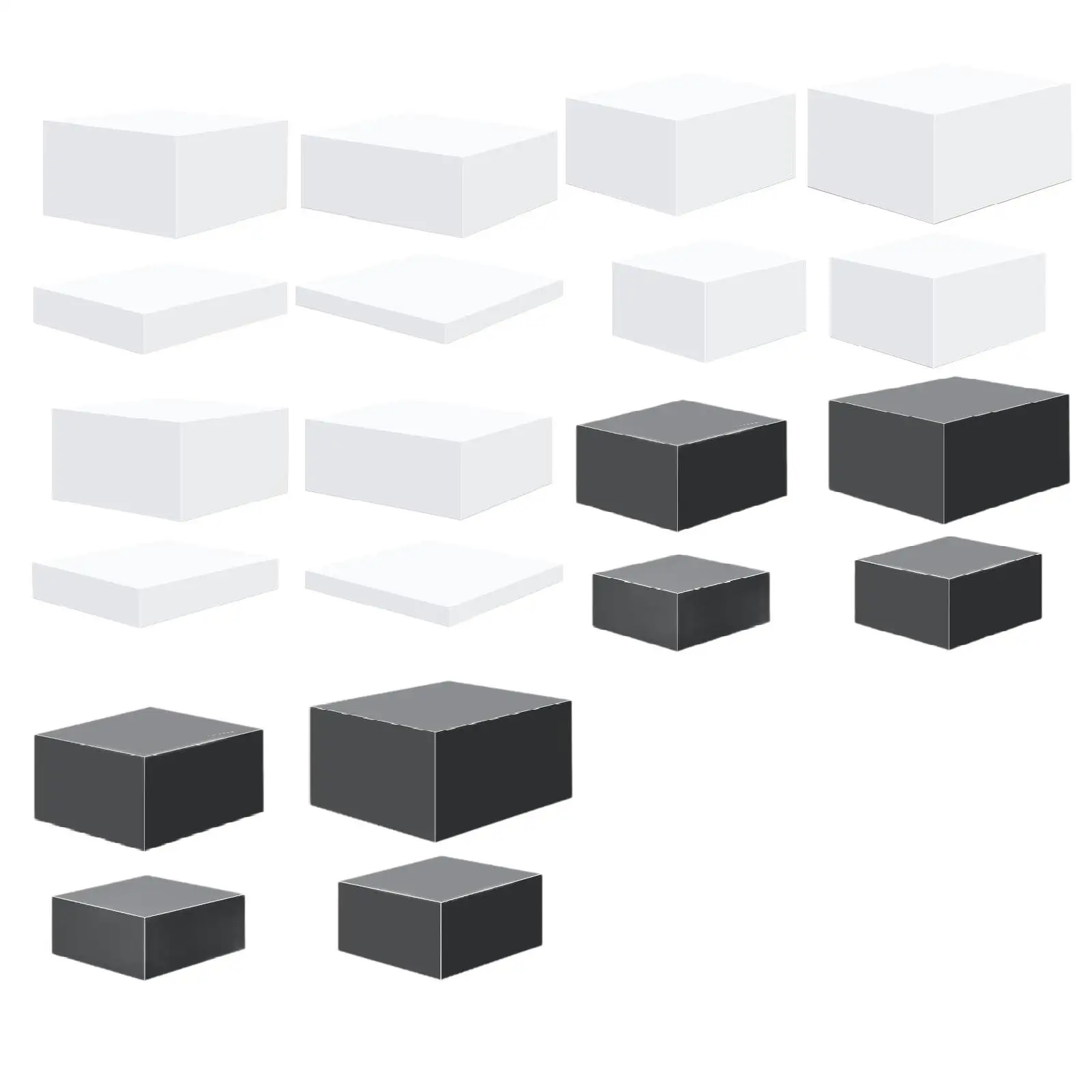 

Acrylic Cube Display Stands Set for Elegant Food And Jewelry Showcase
