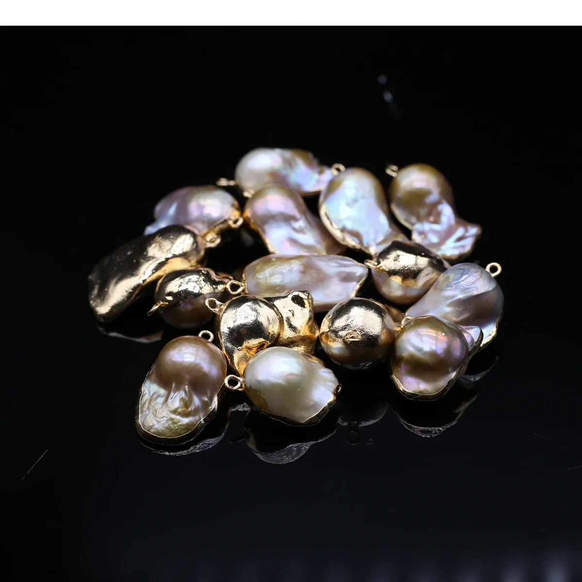 Baroque Fishtail Pendant Natural Freshwater Pearl 20x35mm For Jewelry Making DIY Bracelet Earrings Necklace Accessory