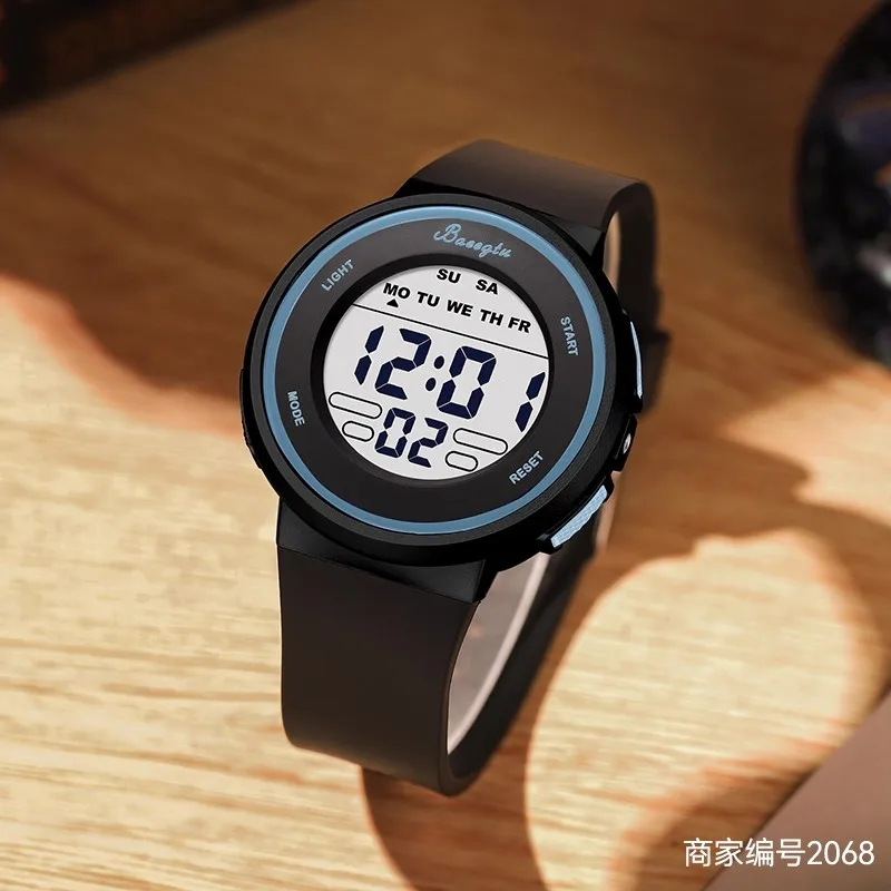 Детские часы для девочек и мальчиков, ночник, водонепроницаемые многофункциональные электронные часы со светодиодным дисплеем, подарок