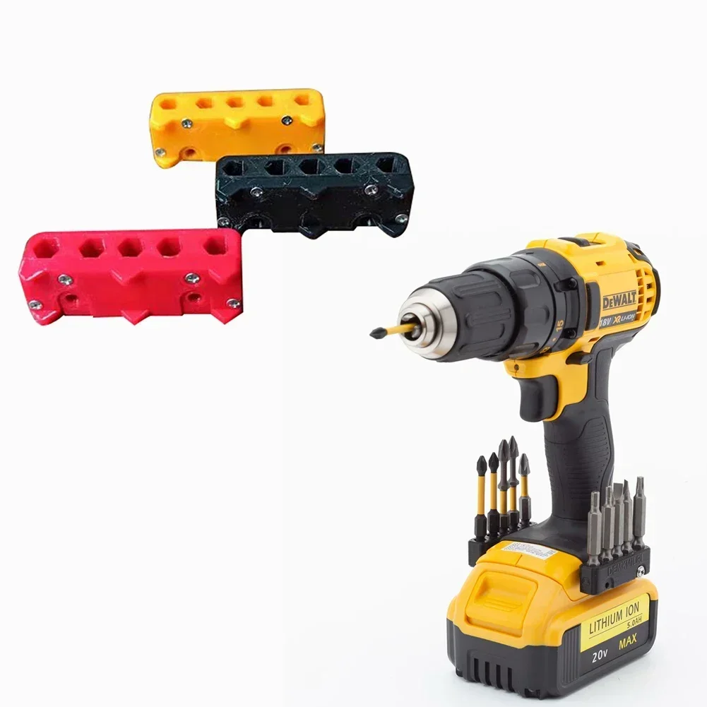 

Magnetic Screwdriver Bit Holder Drill Bit Organizer Stand 5 Holes For Milwaukeefor 12V Power Tools Accessories