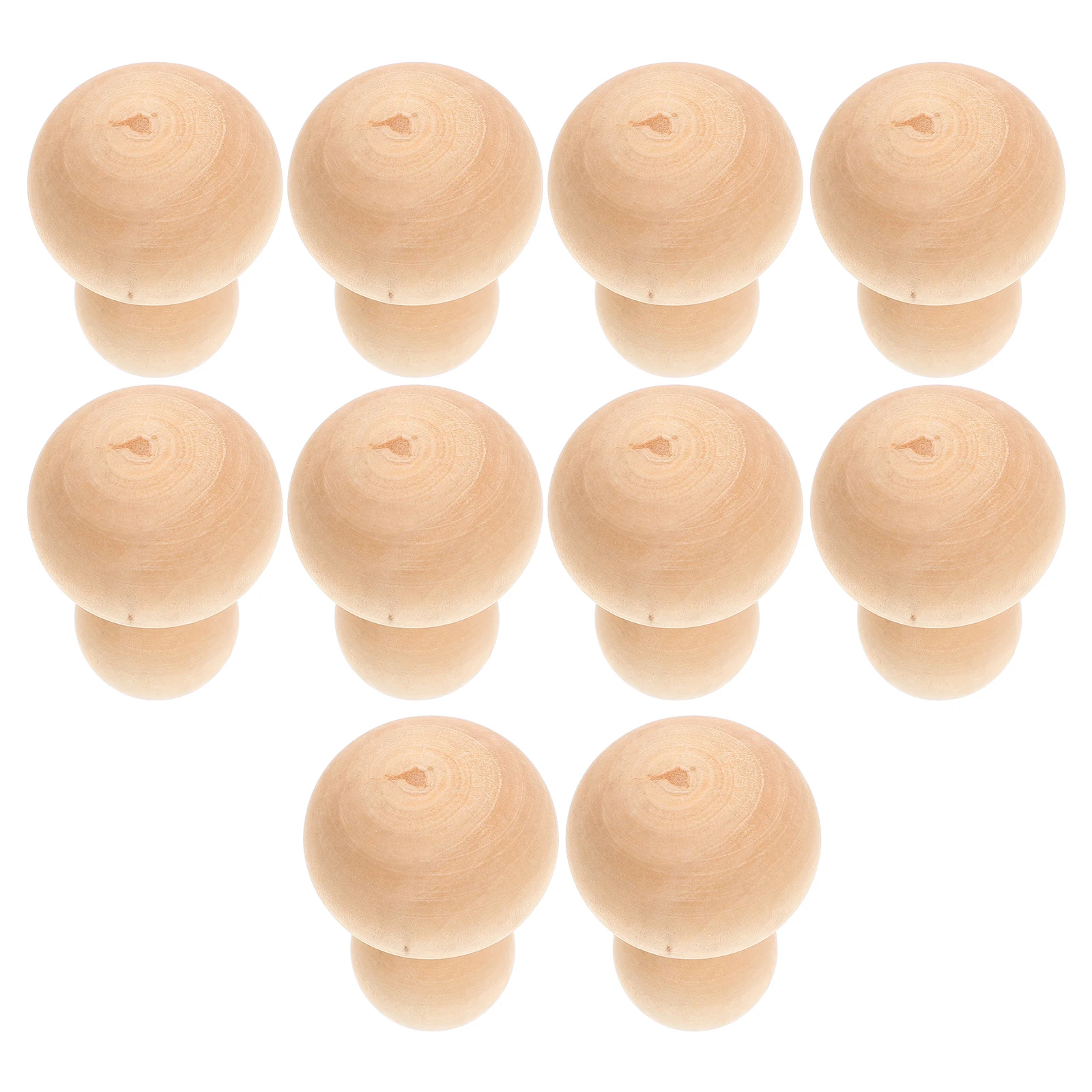 

10Pcs Wooden Mushroom Decorations Unfinished DIY Graffiti Kid Painting Set Creative Home Desktop Adornments Gift Idea