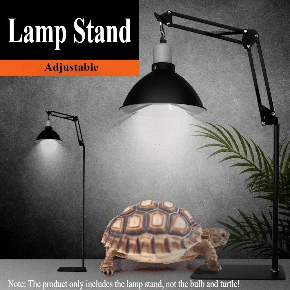 

Long Arm Adjustable Reptile Heating Lamp Stand Foldable Metal Floor Lamp Holder Turtle Basking Lamp Stand Amphibians Supplies
