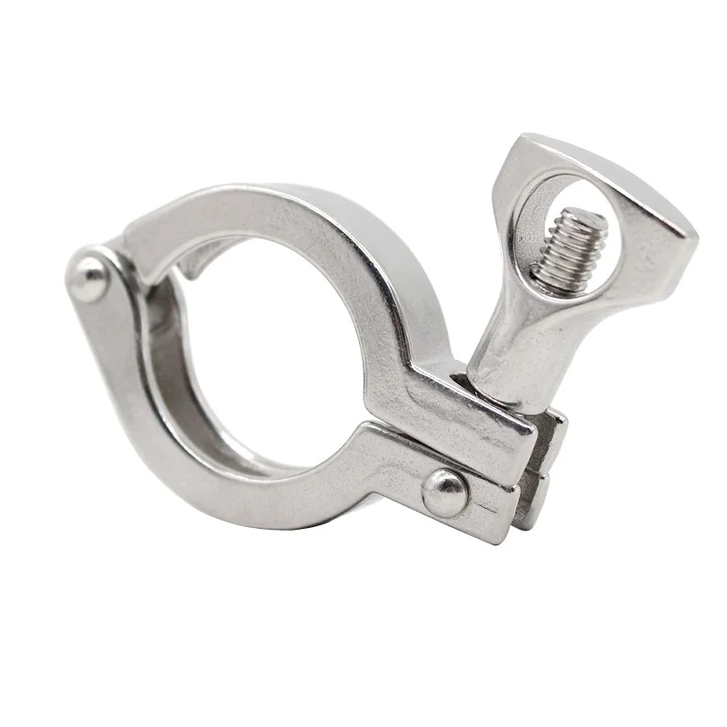 304Stainless Steel Sanitary Food Grade Quick-Installed Clamp, Precision Cast Pipe Clamp Joint Chuck, Clamp Pipe Clamp End Clamp