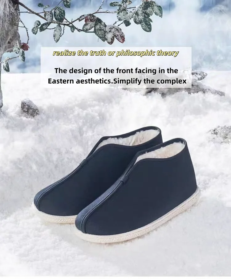 

China Traditional Cloth Shoes High-end Handmade Custom Pure Cotton Breathable Not Stuffy Feet Formal Casual Men's Shoes
