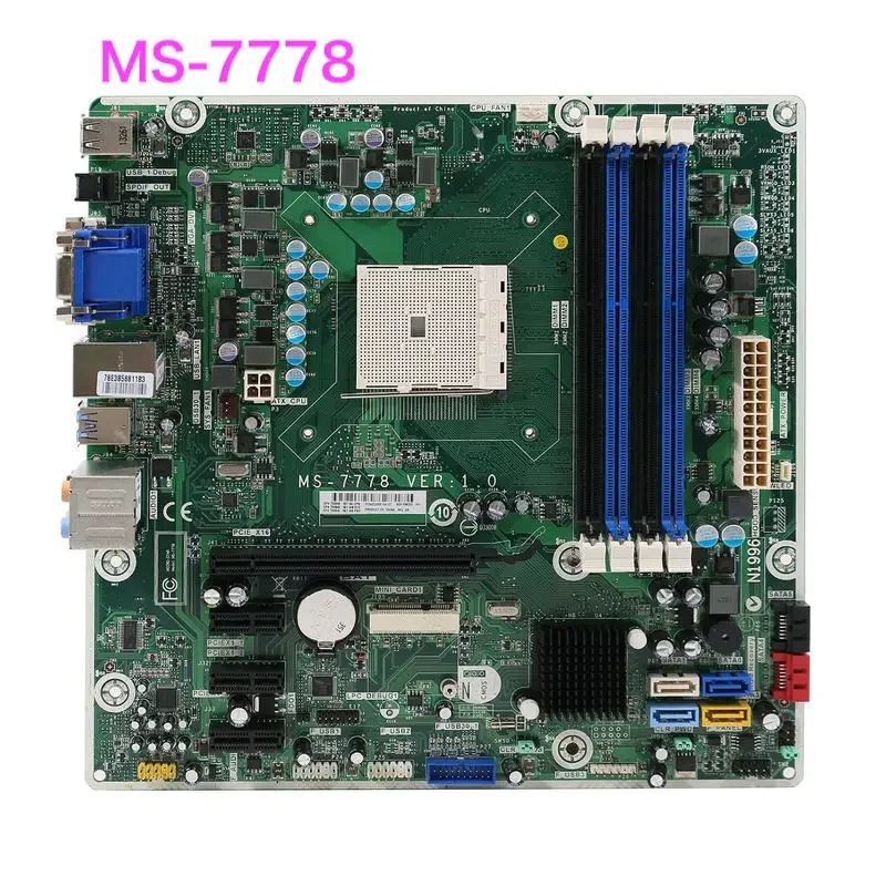 Convient pour HP Pavilion 3400 3515 Carte mère MS-7778 700846-001 696333 Carte mère 100% testé entièrement travail Livraison gratuite