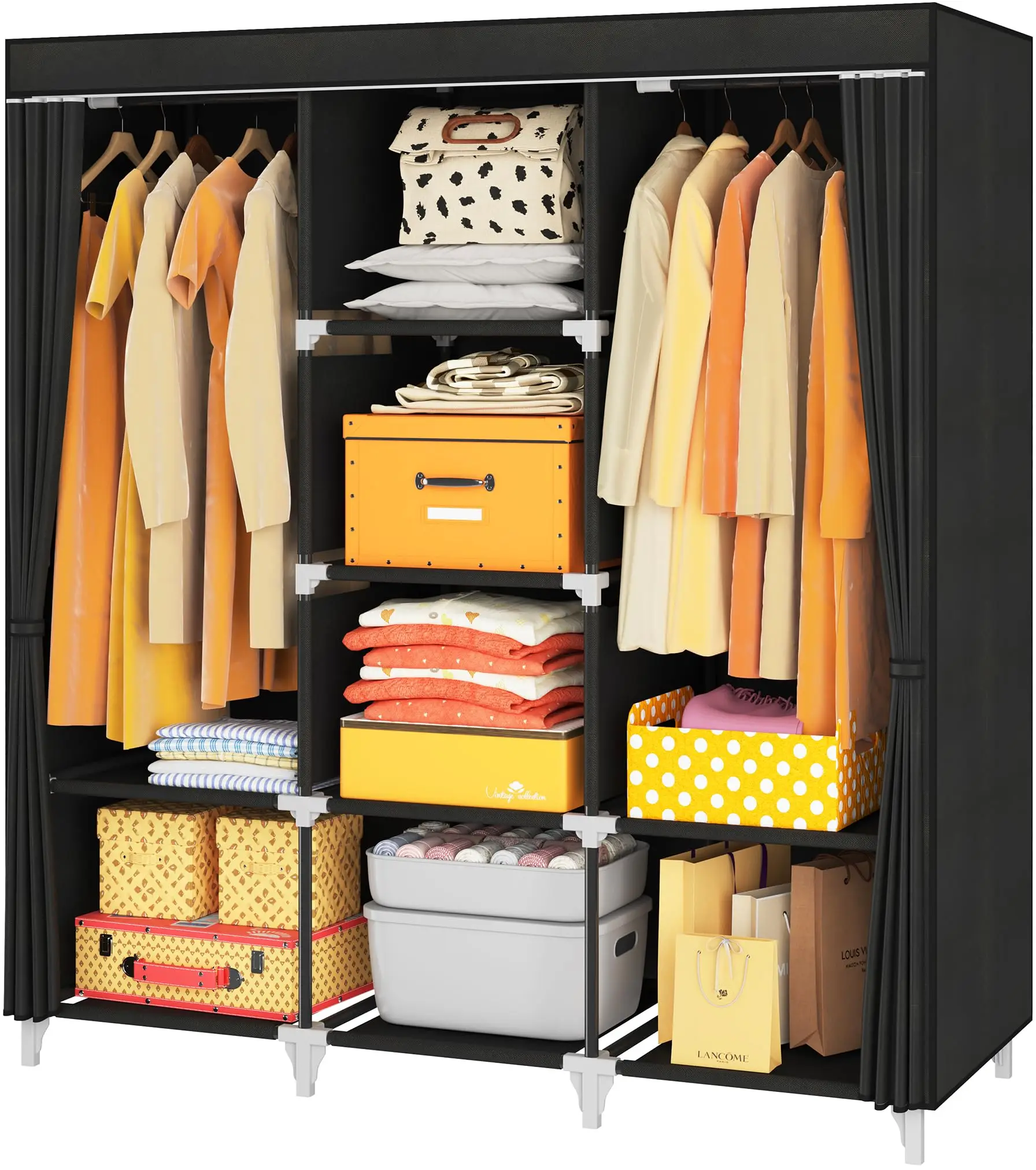 

Attractive Price Portable Wardrobes Lightweight Clothes Storage Folding Portable Wardrobe for Sale