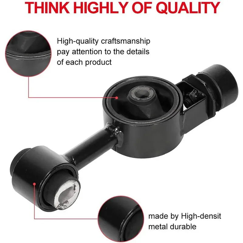 11MMPA861 4個 エンジンモーター＆トランスミッションマウントセット 2009-2013年式 トヨタ カローラ マトリックス 2009-2010年式 ポンティアック バイブ 1.8L FWD ブラック EM-0216