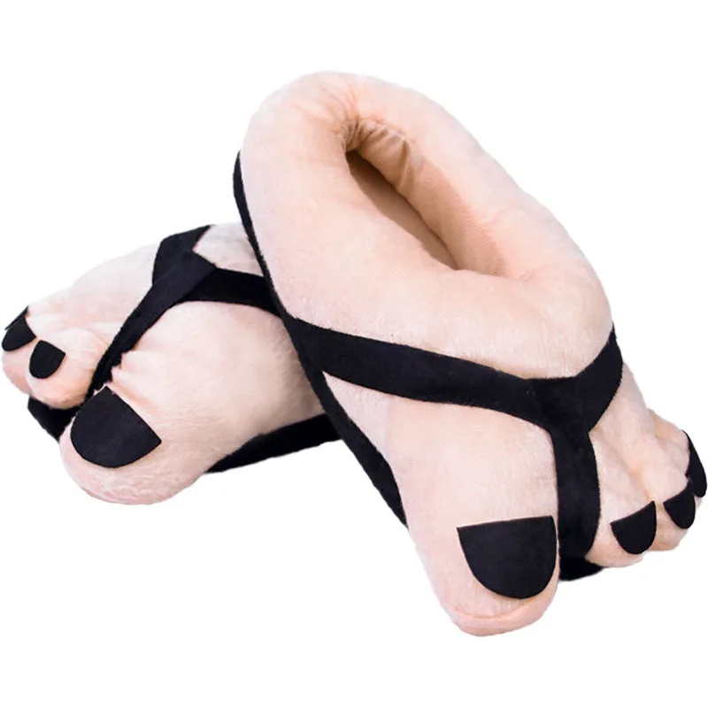 Cotton Slippers Women's Stool Home Creative Warm Cute Animation Winter Funny Bag and Cotton Shoes Couple Thickened