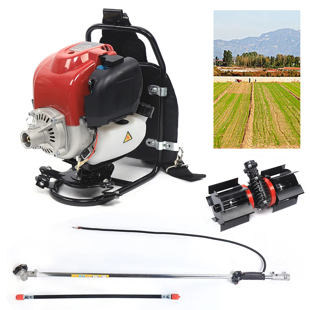 4-Stroke Professional Back-Portable Grass Trimmer 3-In-1 Multitool Petrol Brush Cutter for Weeding Harvesting