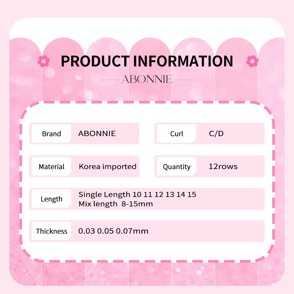 ABONNIE 0.03 0.05 0.07 Wet Eyelash Extension Manga Wispy Cosplay Type Spikes Lashes Extensions Volume Premade Fans Lashes – Detail 3