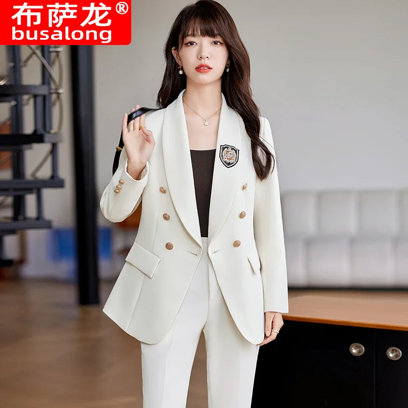 High-End Suit Spring and Autumn Fashion Formal Wear Work Clothes Temperament Goddess Style Business Wear Women's Suits