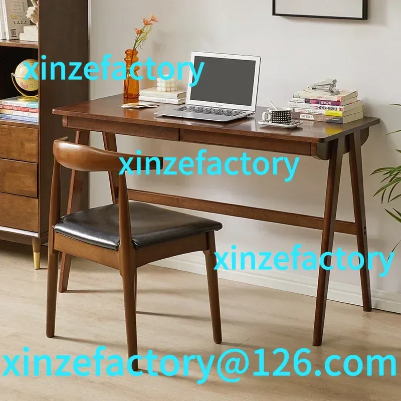 

Customizable Solid Wood Table for Students Nordic Simple Desk Reading Small Family Dining Laptop Household