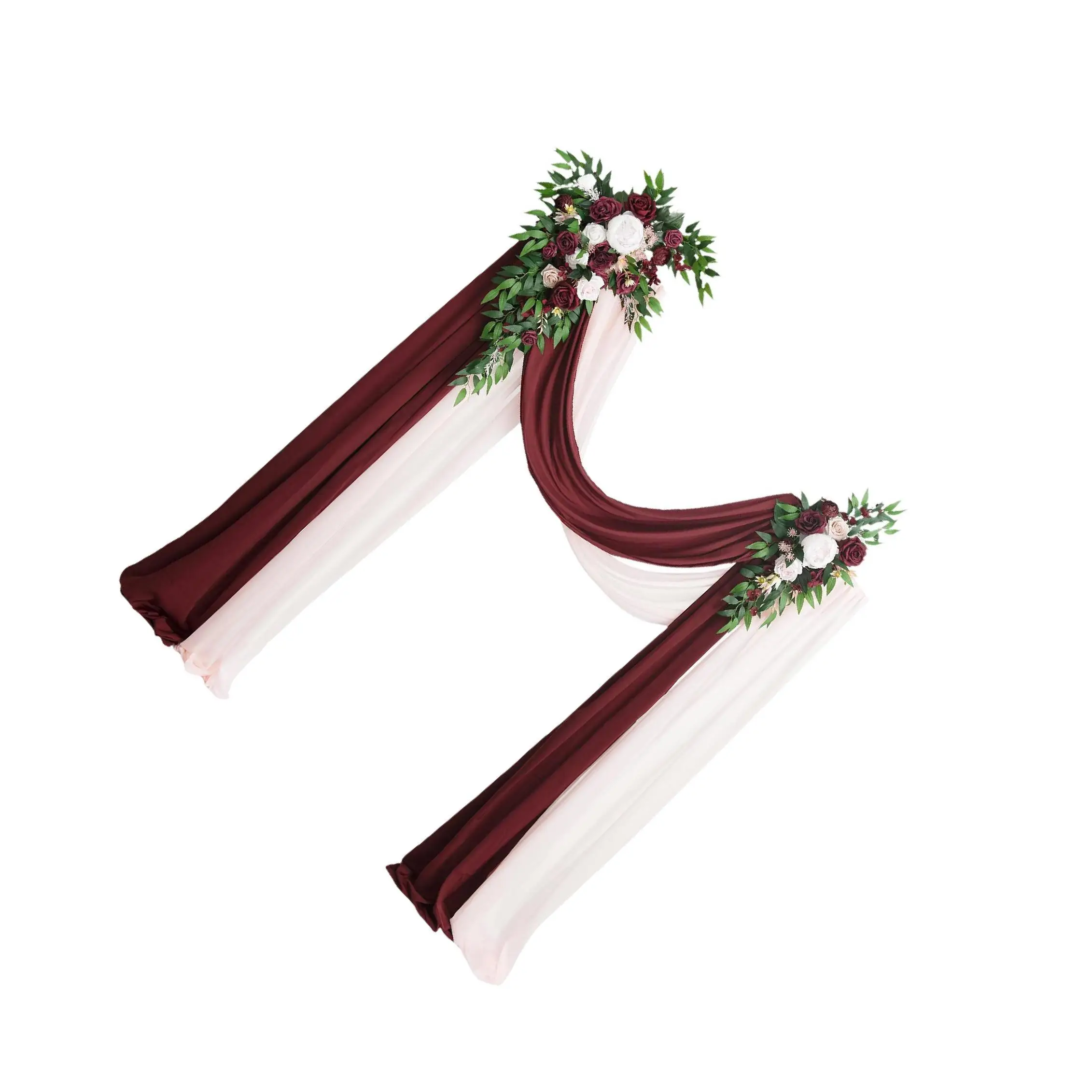 

Набор искусственных свадебных арочных цветов с драпировкой в виде арки для настенной вечеринки, красный